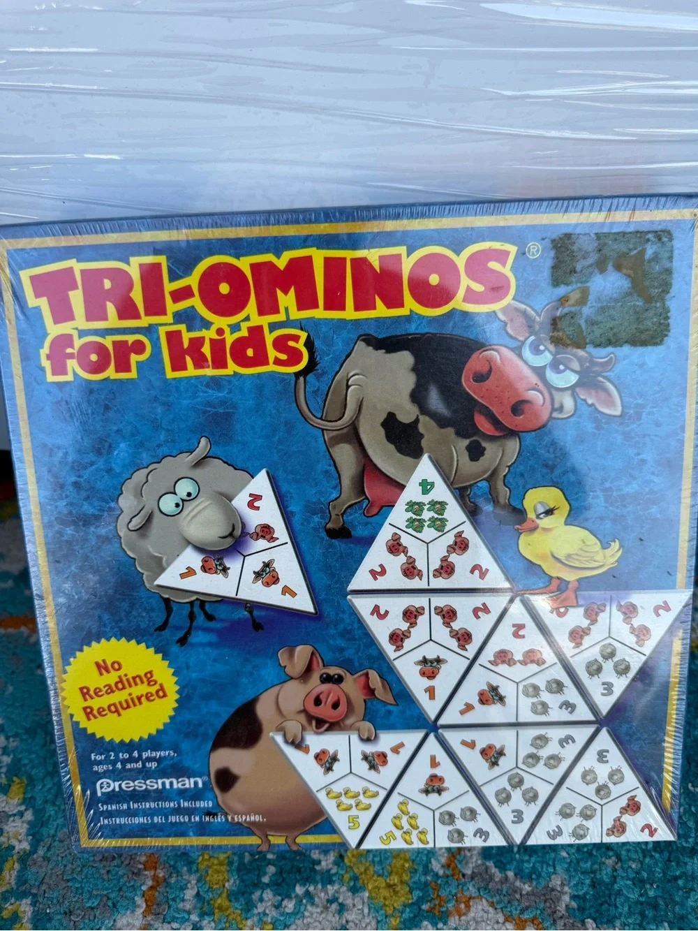 Tri-Ominos for Kids Matching Game - Blue